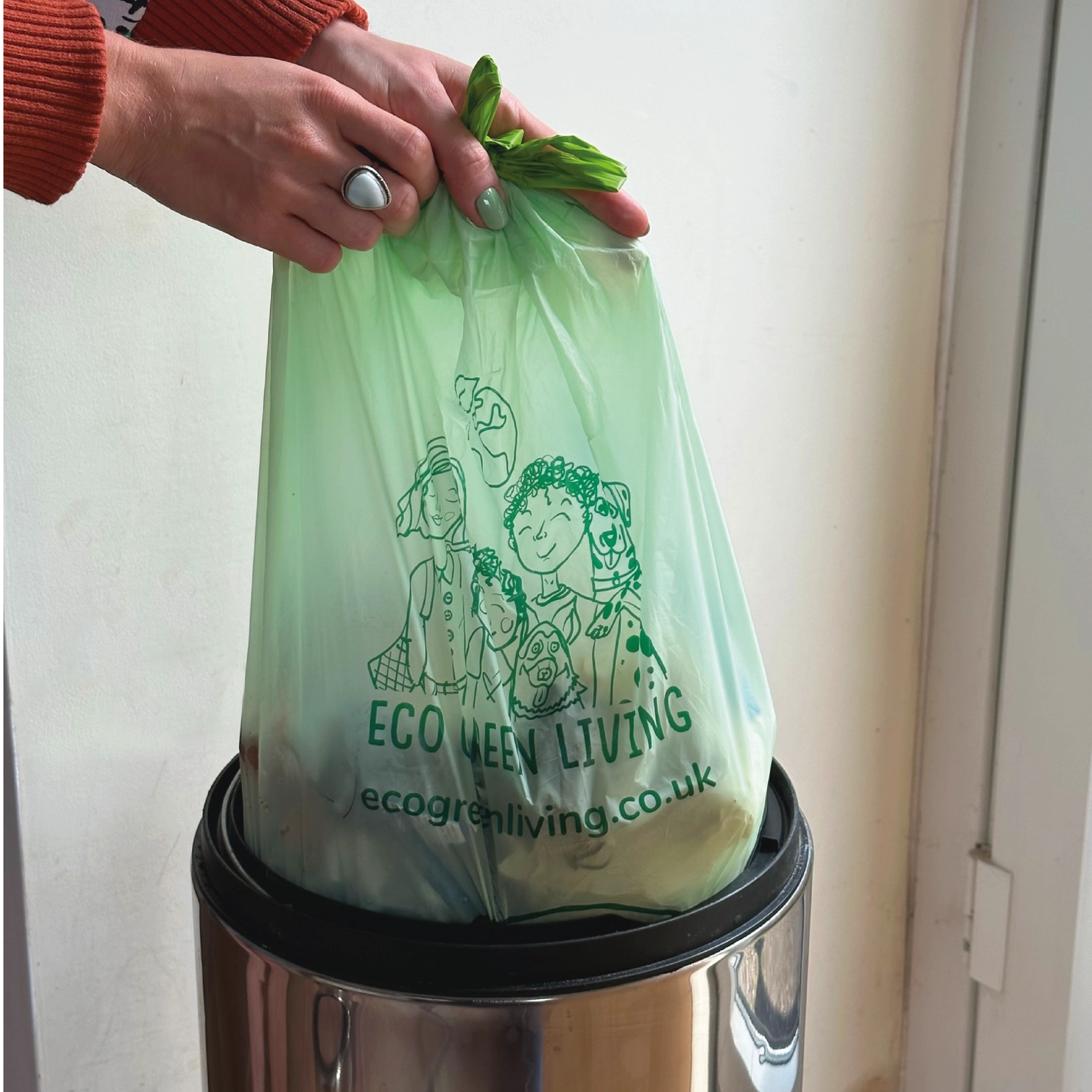 Eco Green Living 40L Compostable Waste Bin Bags
