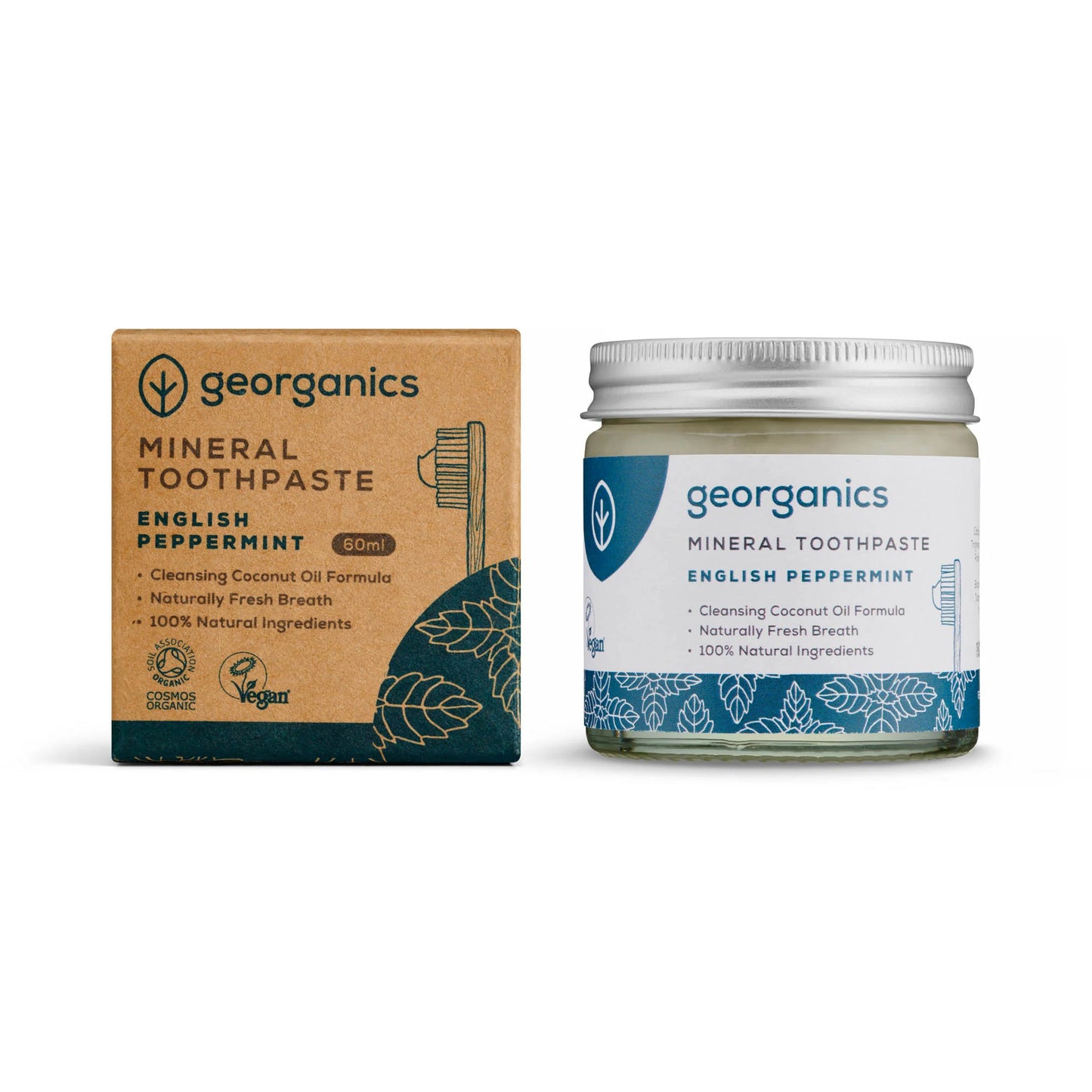 Georganics Mineral Toothpaste, Fluoride Free - Peppermint