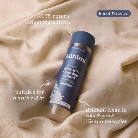Miniml Laundry Liquid - Refreshing Linen 1 Litre refillable PET Bottle