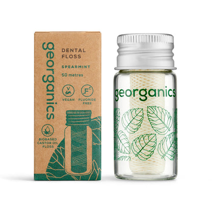 Georganics Plastic Free Dental Floss - English Peppermint