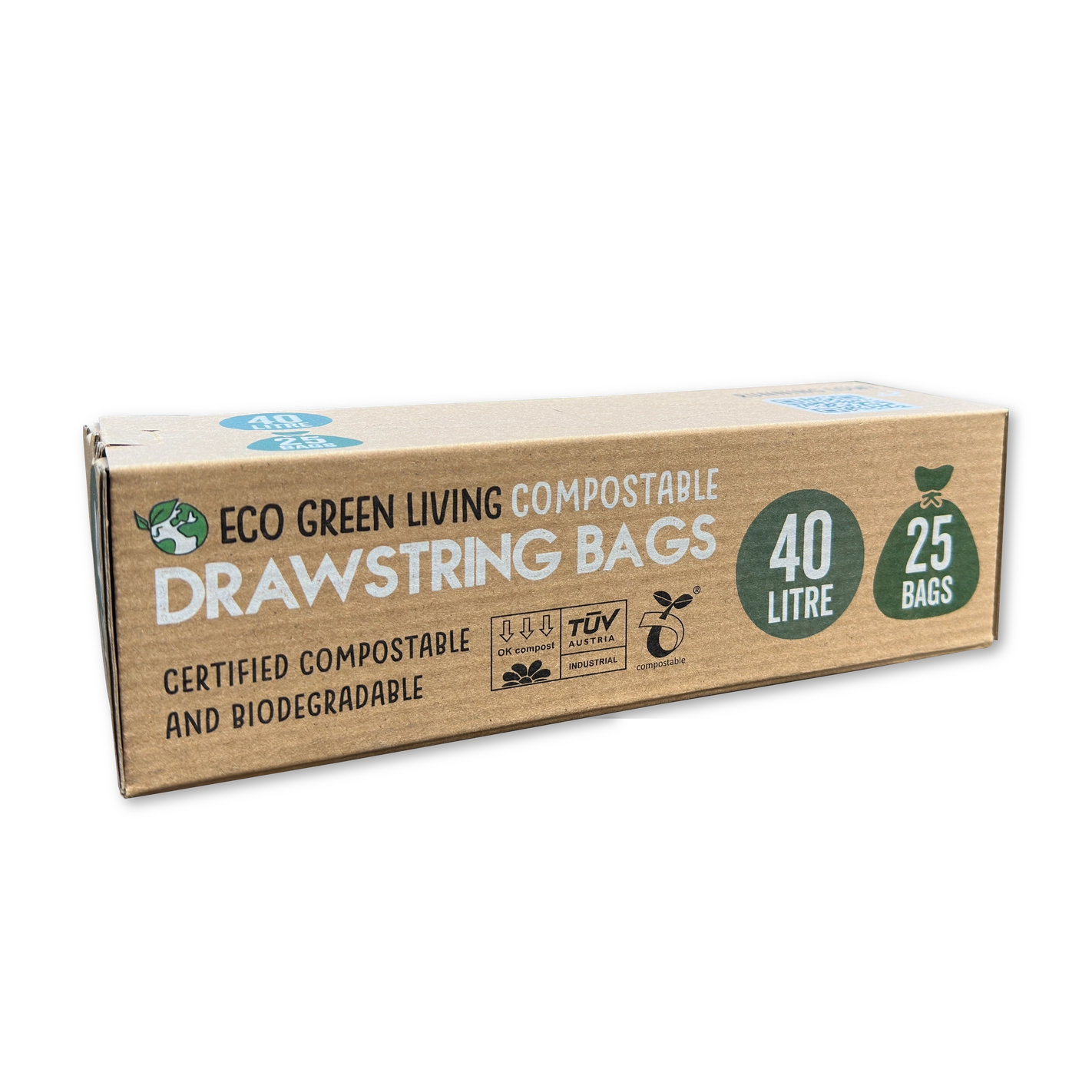 Eco Green Living 40L Compostable Waste Bin Bags
