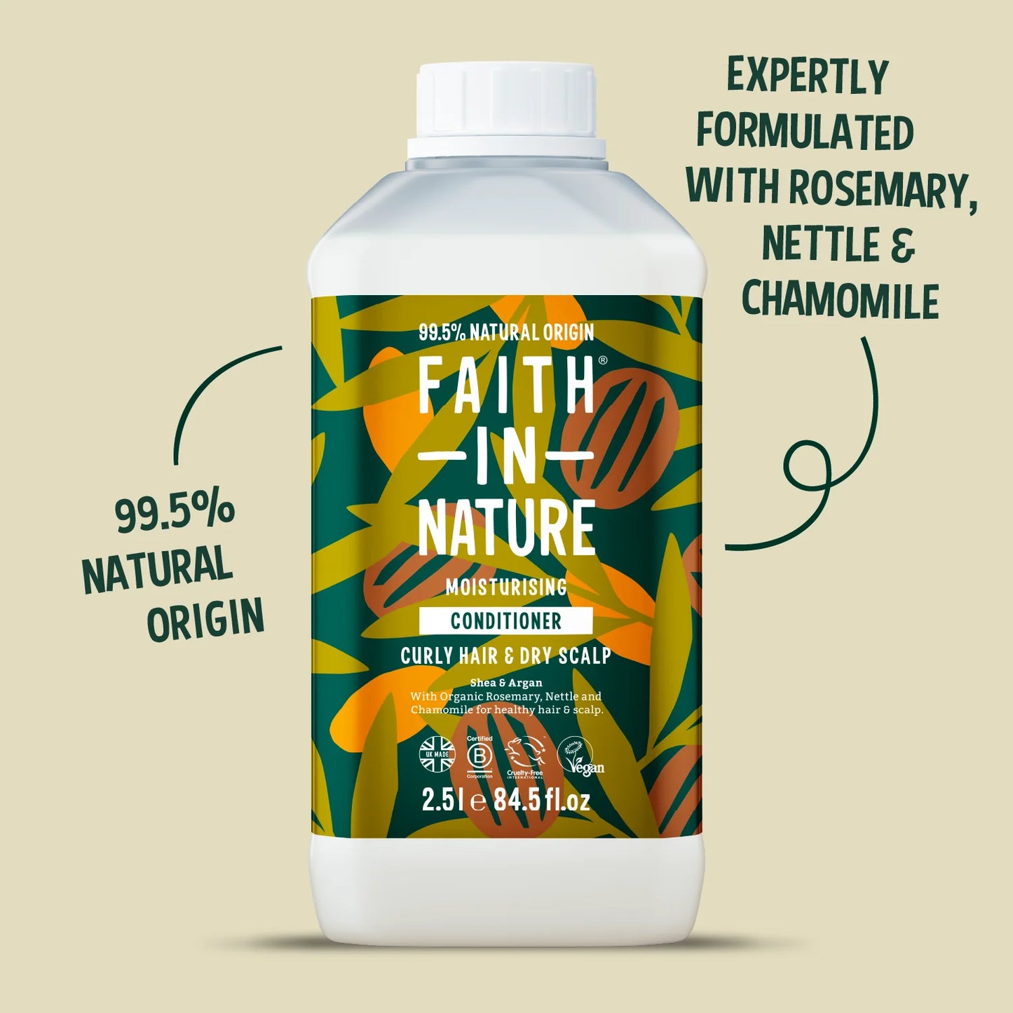 5l Faith in nature conditioner for curly hair and dry scalp