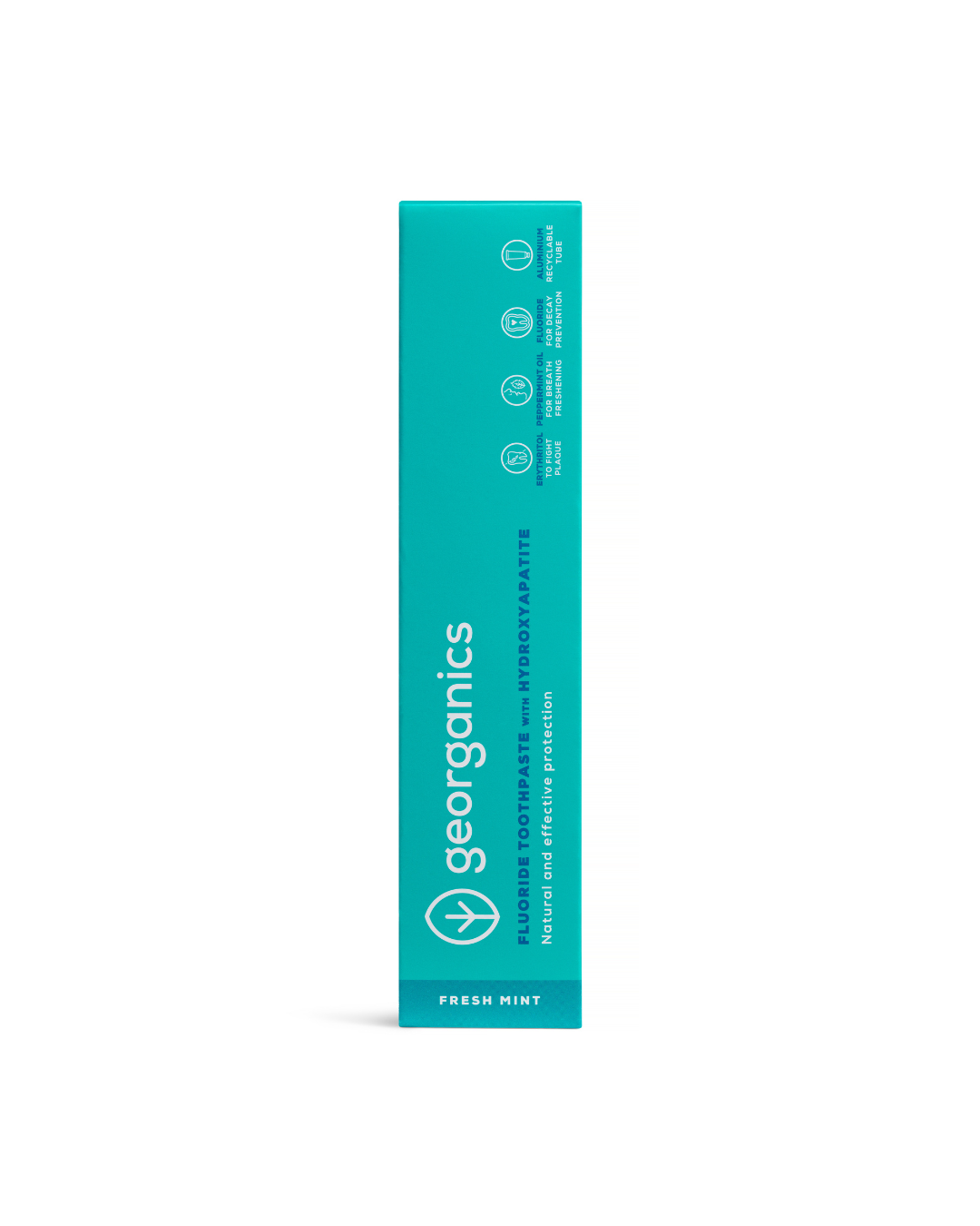 Georganics Toothpaste Tube with Hydroxyapatite - Fresh Mint