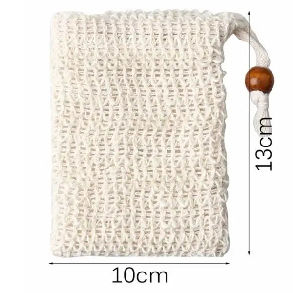 Soap Bag - Sisal, Natural Fibre Mesh Soap Pouch Sack