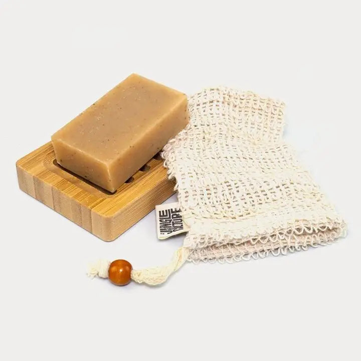Soap Bag - Sisal, Natural Fibre Mesh Soap Pouch Sack