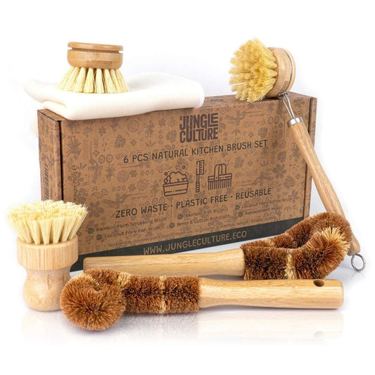 Jungle Culture Bamboo Dish Brush Set