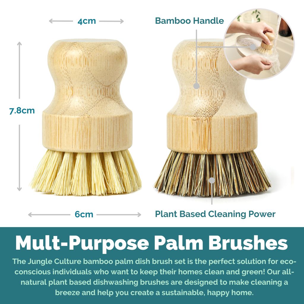 Jungle Culture Bamboo Dish Brushes