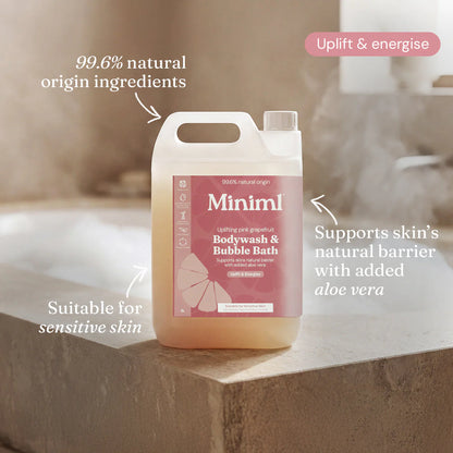 Bodywash + Bubblebath - Uplifting Pink Grapefruit 5L Refill