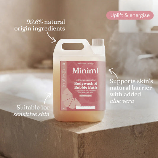 Bodywash + Bubblebath - Uplifting Pink Grapefruit 5L Refill
