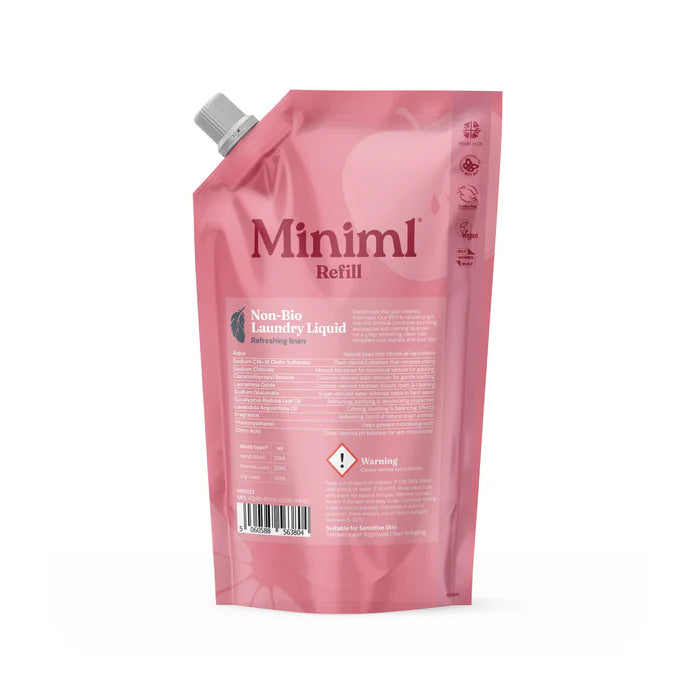 Miniml Laundry Liquid 1L Refill Fresh Linen