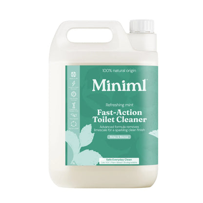 Miniml 1 litre Refreshing Mint Toilet Cleaner  - 5 litre refill