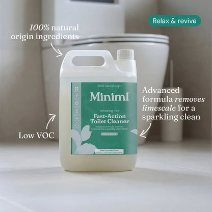 Miniml 1 litre Refreshing Mint Toilet Cleaner  - 5 litre refill