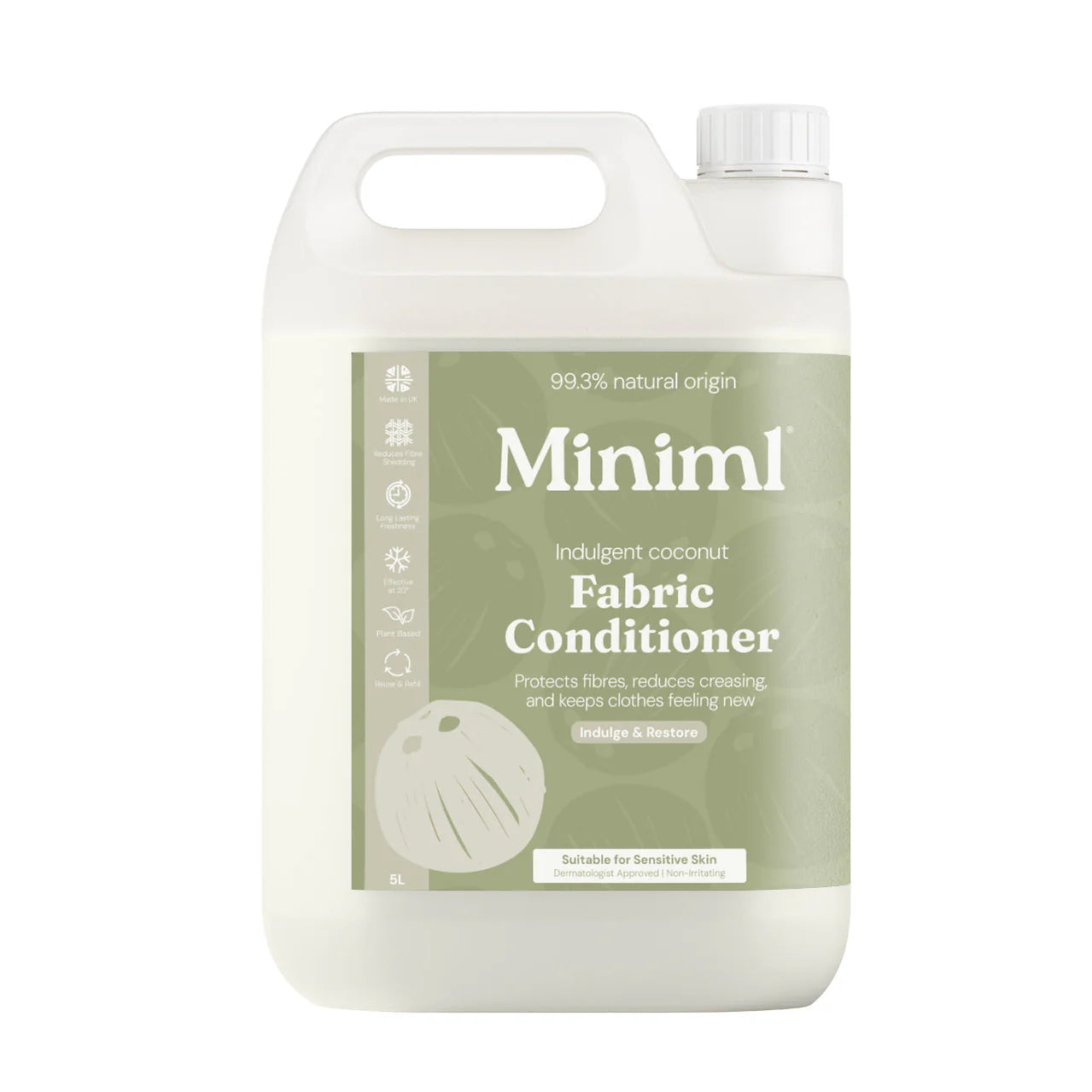 Minimal Fabric Conditioner - Indulgent Coconut 5 L refill
