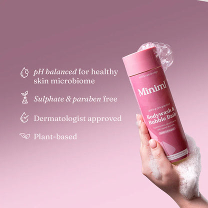 Miniml Body Wash and Bubble Bath 1 litre refill pouch - Grapefruit and Aloe Vera.