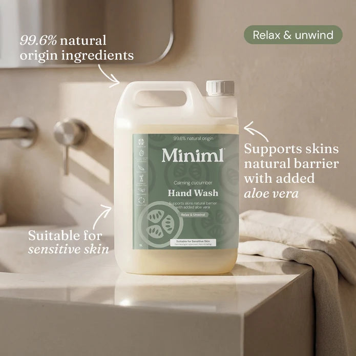Miniml 5l Calming Cucumber Hand Soap refill 5 Litre
