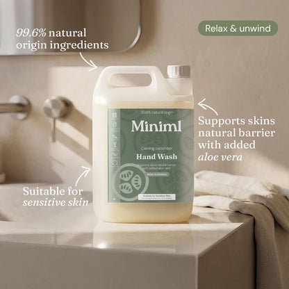 Miniml 5l Calming Cucumber Hand Soap refill 5 Litre