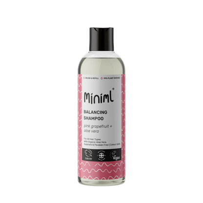 Miniml Balancing Shampoo 500ml PET bottle - Pink Grapefruit and Aloe Vera