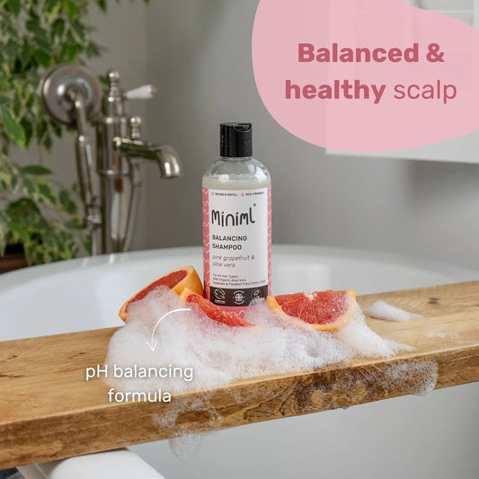 Miniml Balancing Shampoo 500ml PET bottle - Pink Grapefruit and Aloe Vera