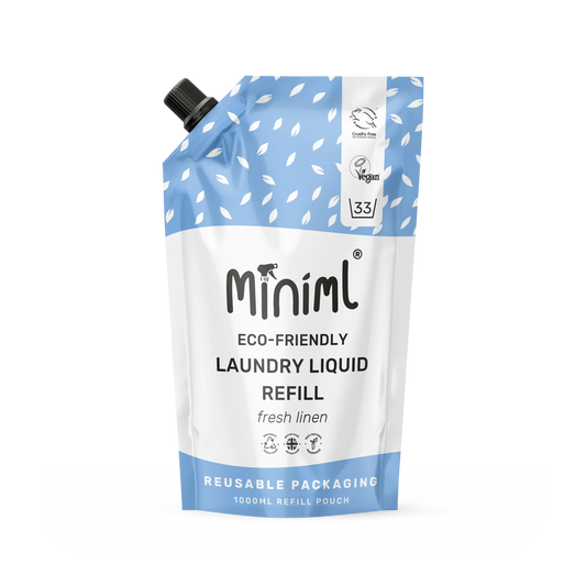 Miniml Laundry Liquid 1L Refill Fresh Linen - Due in end of February