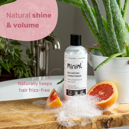 Miniml Balancing Conditioner 500ml PET Bottle - Pink Grapefruit and Aloe Vera
