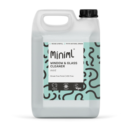 Miniml Window and Glass Cleaner 5 Litre Refill - Mint