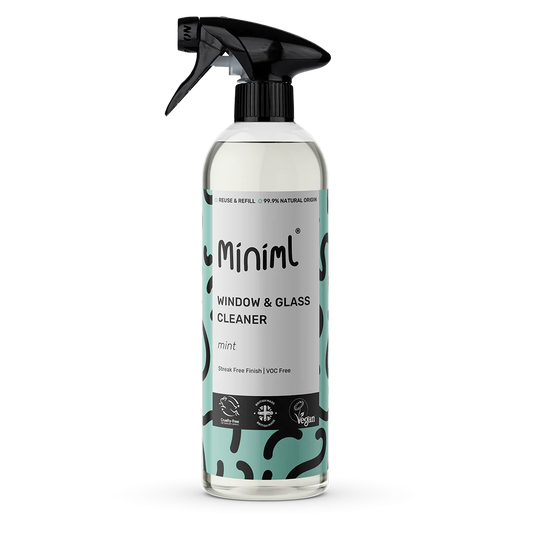 Miniml Window and Glass Cleaner 750ml PET refillable bottle - Mint