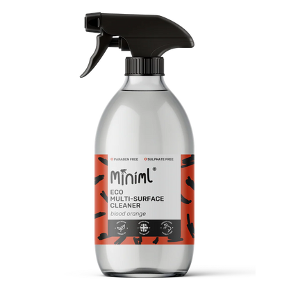 Miniml Eco Multi-Surface Cleaner 500ml Glass Bottle - Blood Orange
