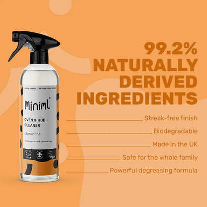Miniml Oven and Hob Cleaner 750 ml PET Refillable Bottle - Clementine
