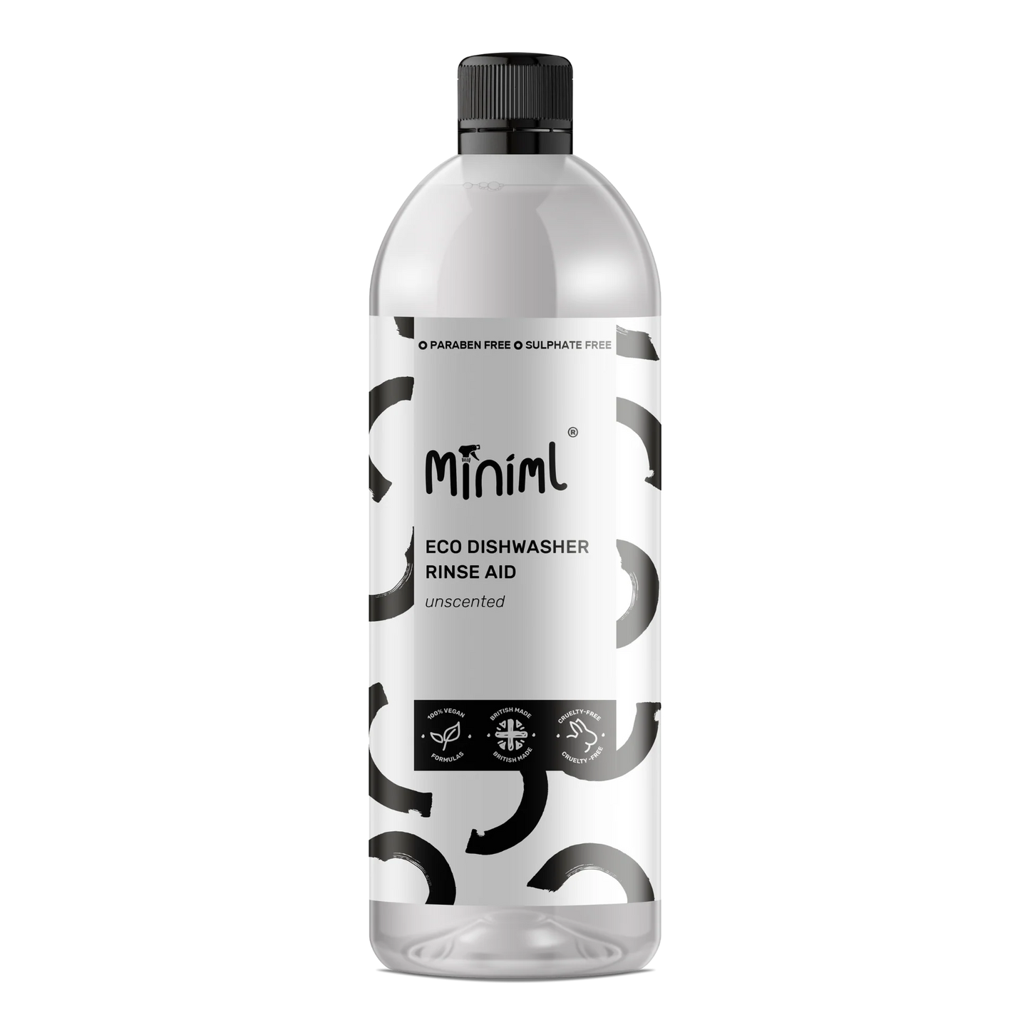 Miniml Eco Dishwasher Rinse Aid 750ml PET Refillable Bottle