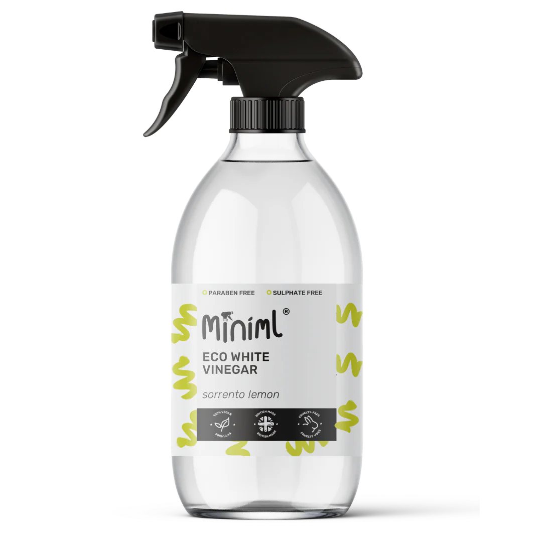 Miniml Eco White Vinegar 500ml refillable Glass Bottle - Sorrento Lemon