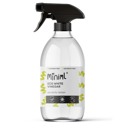 Miniml Eco White Vinegar 500ml refillable Glass Bottle - Sorrento Lemon