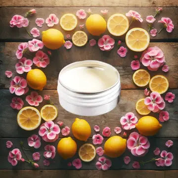 Natural Deodorant Co. Clean Deodorant Balm  - Lemon and Geranium - 10g mini / trial or travel size