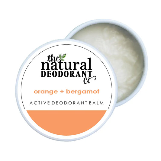 Natural Deodorant Co. Clean Deodorant Balm  - Orange and Bergamot - 10g mini / trial or travel size