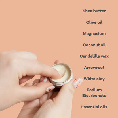Natural Deodorant Co. Clean Deodorant Balm  - Orange and Bergamot - 10g mini / trial or travel size