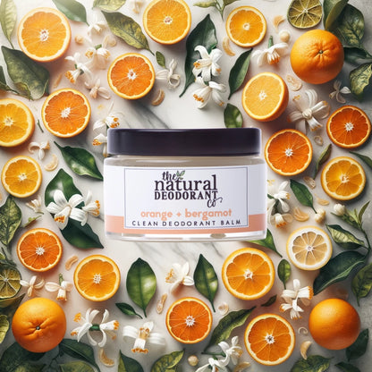 Natural Deodorant Co. Clean Deodorant Balm  - Orange and Bergamot 55g
