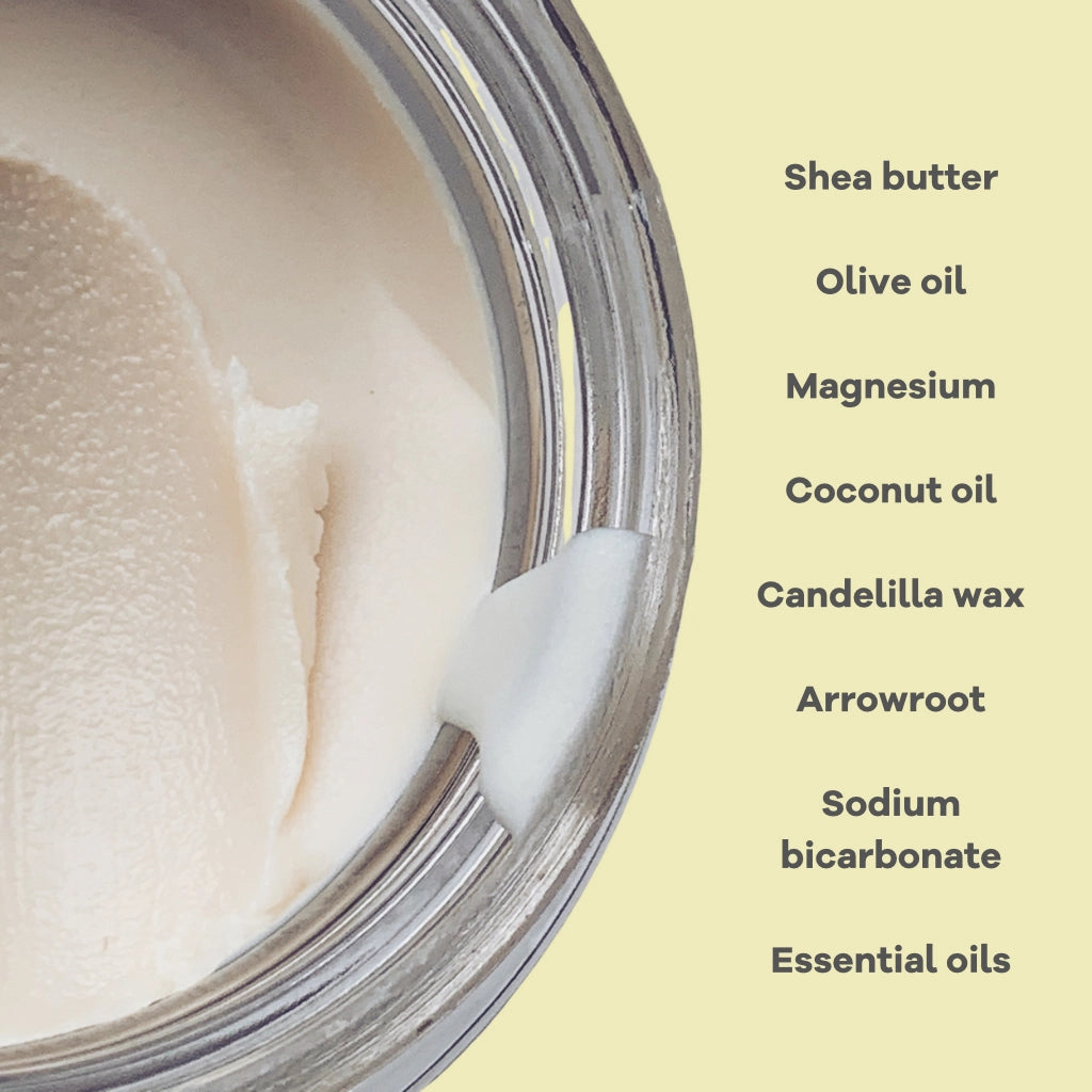 Natural Deodorant Co. Clean Deodorant Balm  - Lemon and Geranium 55g