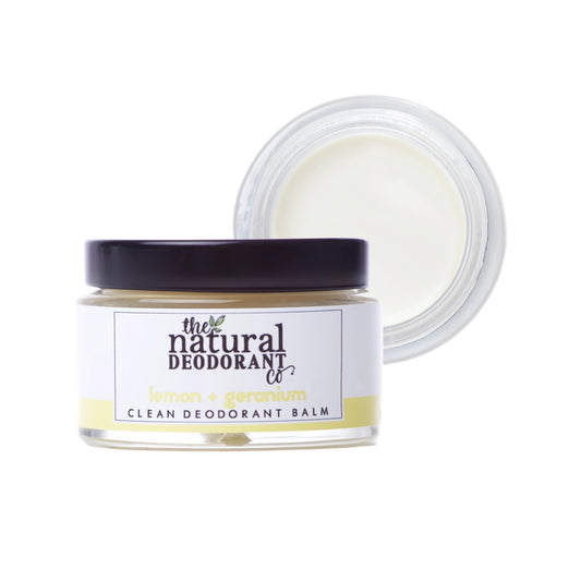 Natural Deodorant Co. Clean Deodorant Balm  - Lemon and Geranium 55g