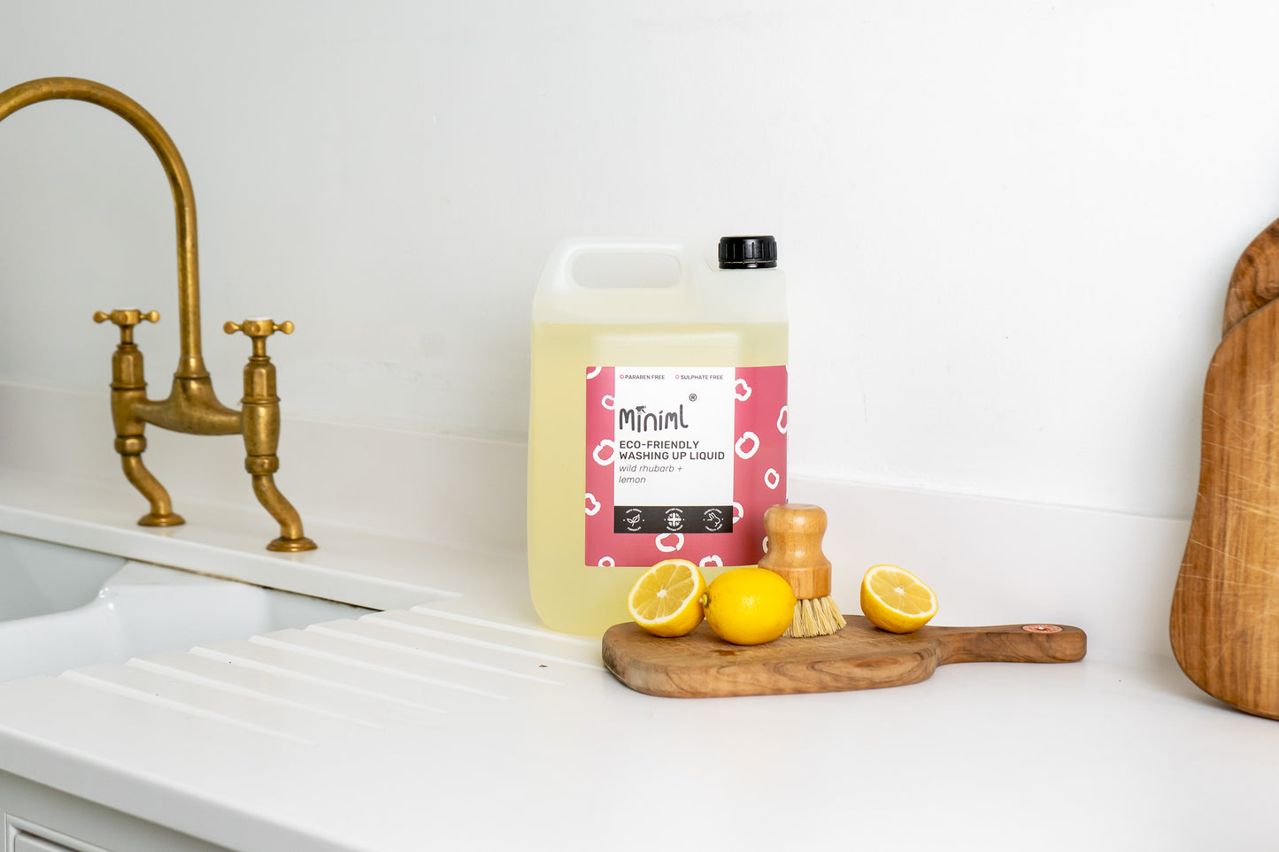 Miniml washing up liquid 5L refill - Wild Rhubarb and Lemon