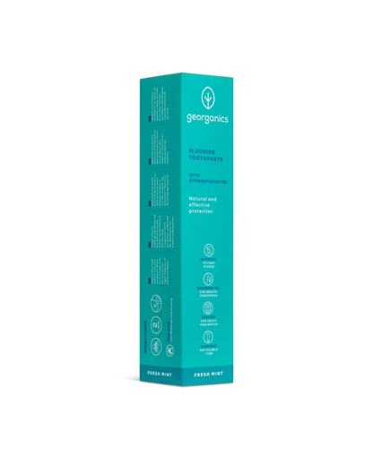 Georganics Toothpaste Tube with Hydroxyapatite - Fresh Mint