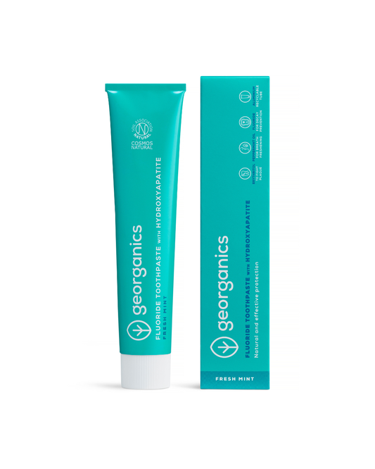 Georganics Toothpaste Tube with Hydroxyapatite - Fresh Mint
