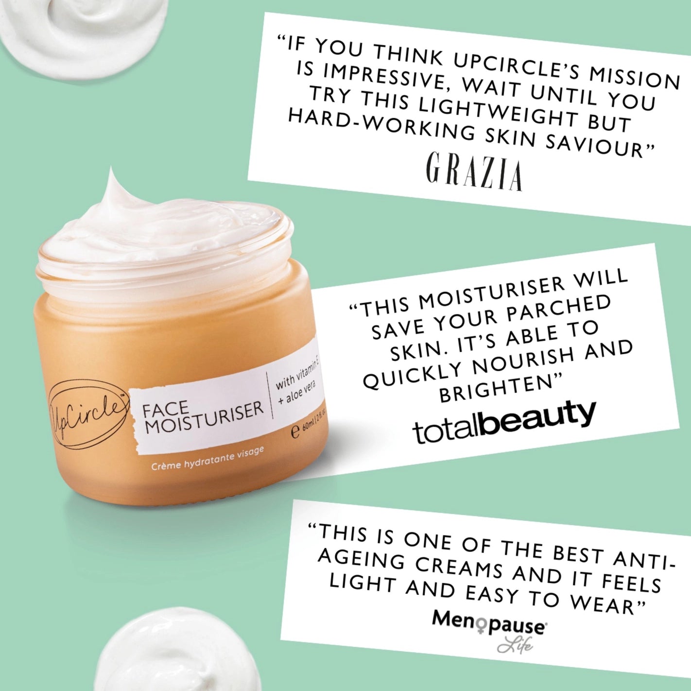 UpCircle Face Moisturiser, 60ml