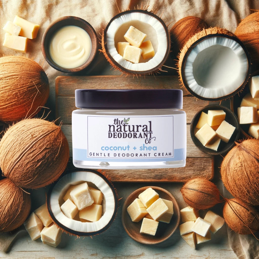 Natural Deodorant Co. Gentle Deodorant Cream Coconut + Shea (Unscented)