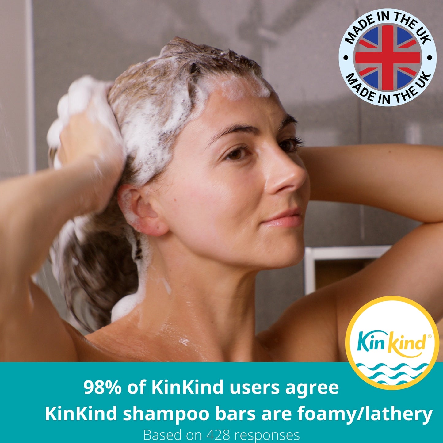 KinKind Give Me Strength! Shampoo Bar. Volumizing with Rice Protein
