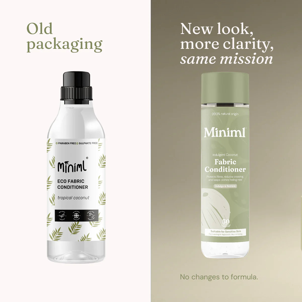 Minimal Fabric Conditioner - Indulgent Coconut 1 L refillable PET Bottle