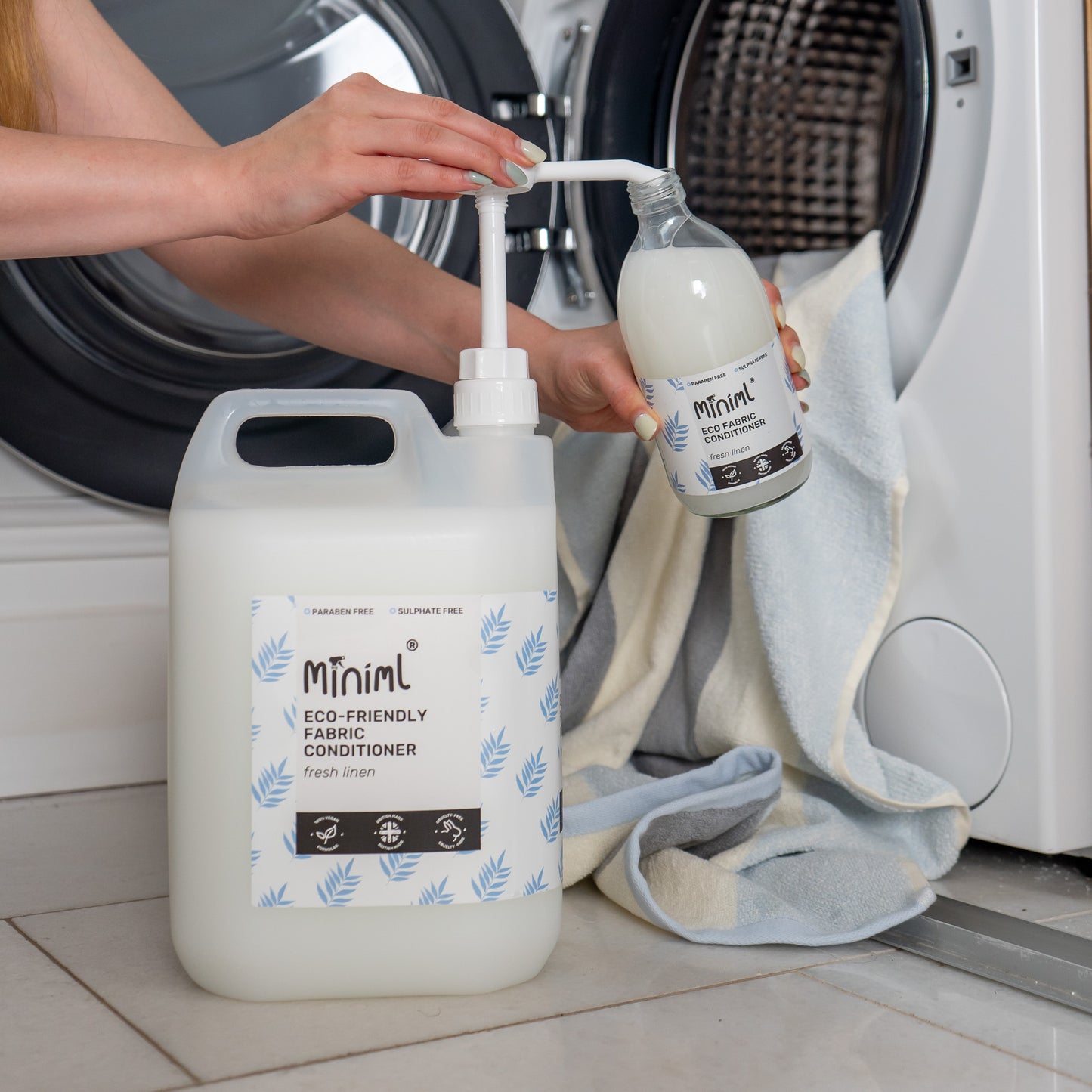 Miniml Fabric Conditioner 5L Refill - Fresh Linen.
