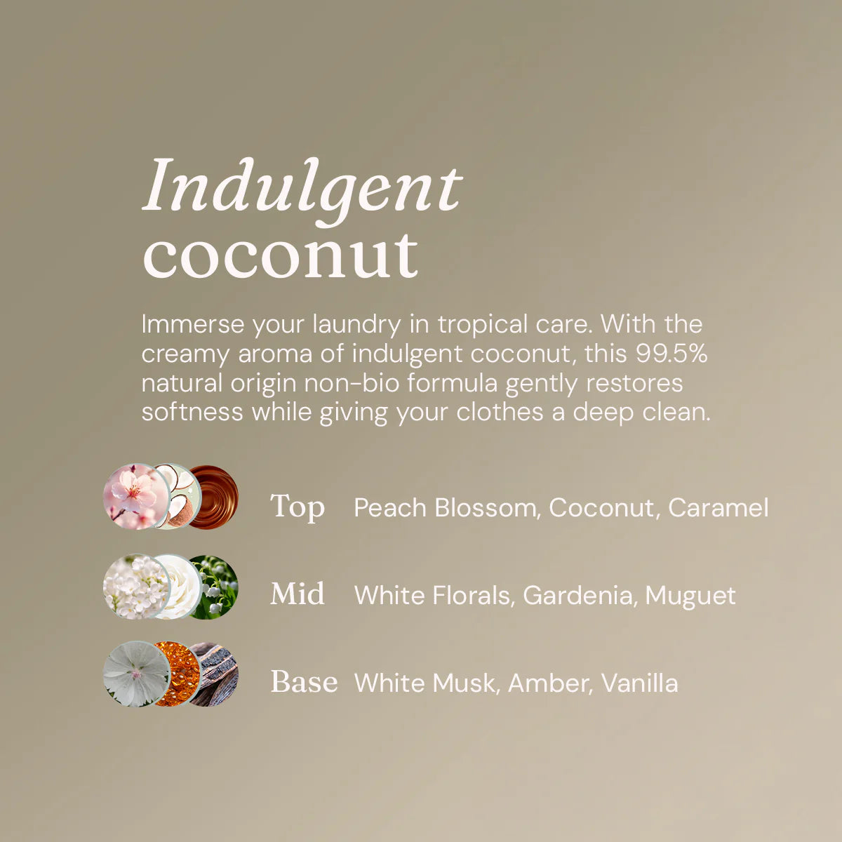 Miniml Laundry Liquid - Indulgent Coconut,  1 L refillable PET bottle