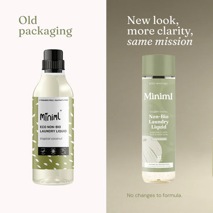 Miniml Laundry Liquid - Indulgent Coconut,  1 L refillable PET bottle