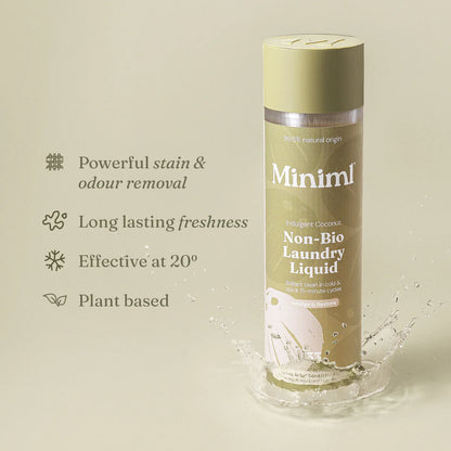 Miniml Laundry Liquid - Indulgent Coconut,  1 L refillable PET bottle