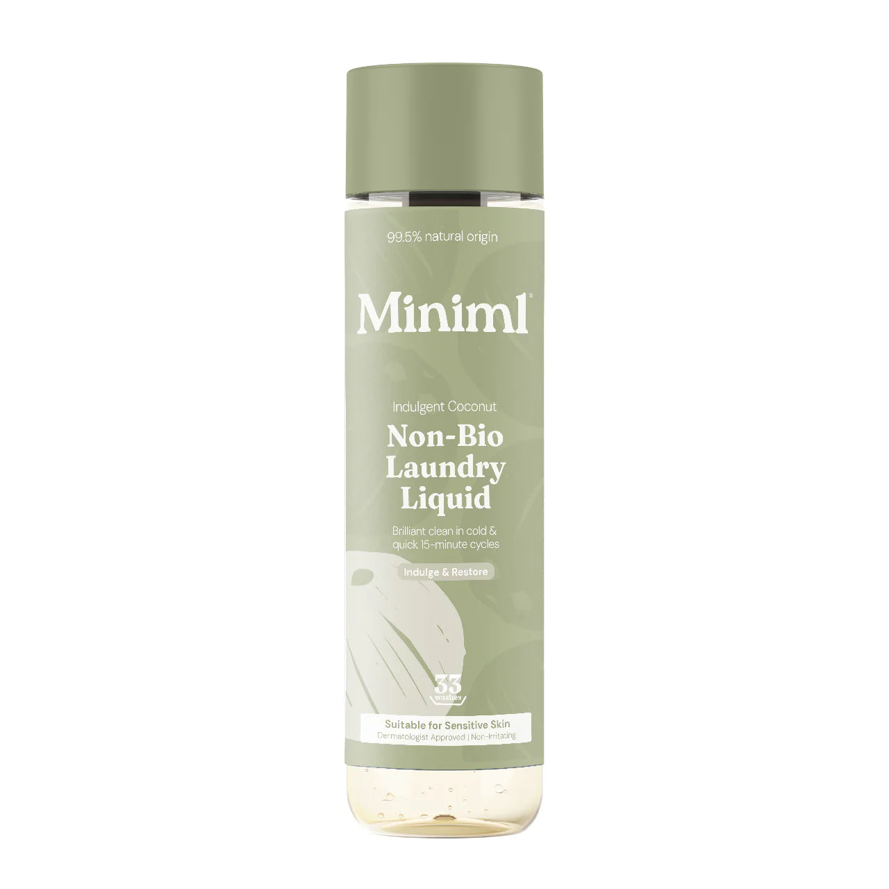 Miniml Laundry Liquid - Indulgent Coconut,  1 L refillable PET bottle
